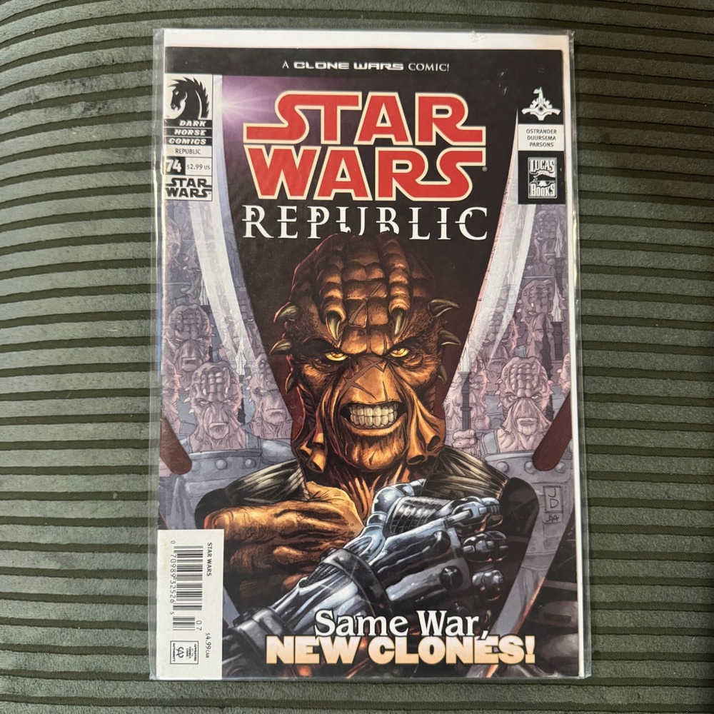 Dark Horse Star Wars Republic 74 Comic Book Clone Wars Same War New Clones 2005